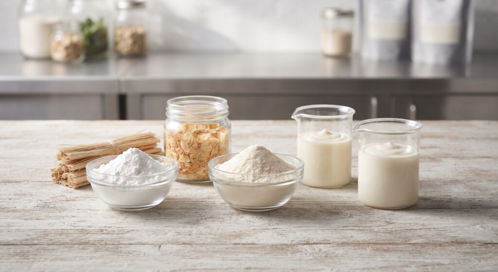 Sustitución del dióxido de titanio (E-171): Alternativas de etiqueta limpia («Clean Label») para masas, salsas y lácteos